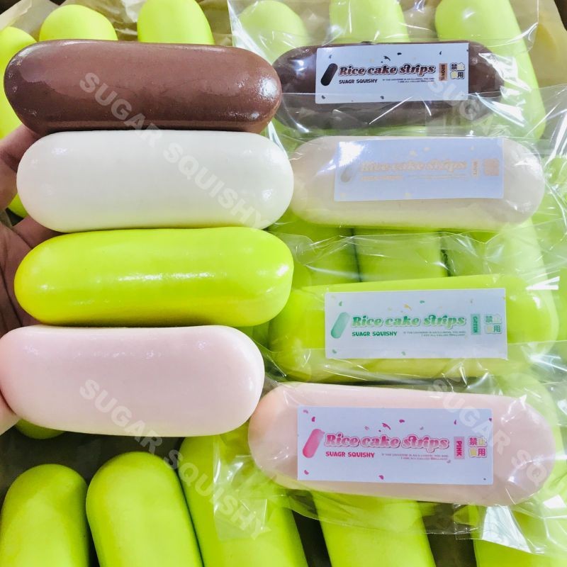 ซื้อ Sugar squishy สกุชชี่ มูสปังยาวจิ๋ว หนึบหนับยืนหนึ่ง มี 4 สี ให้เลือกน่ารัก หอม นุ่ม สโลว์ ~