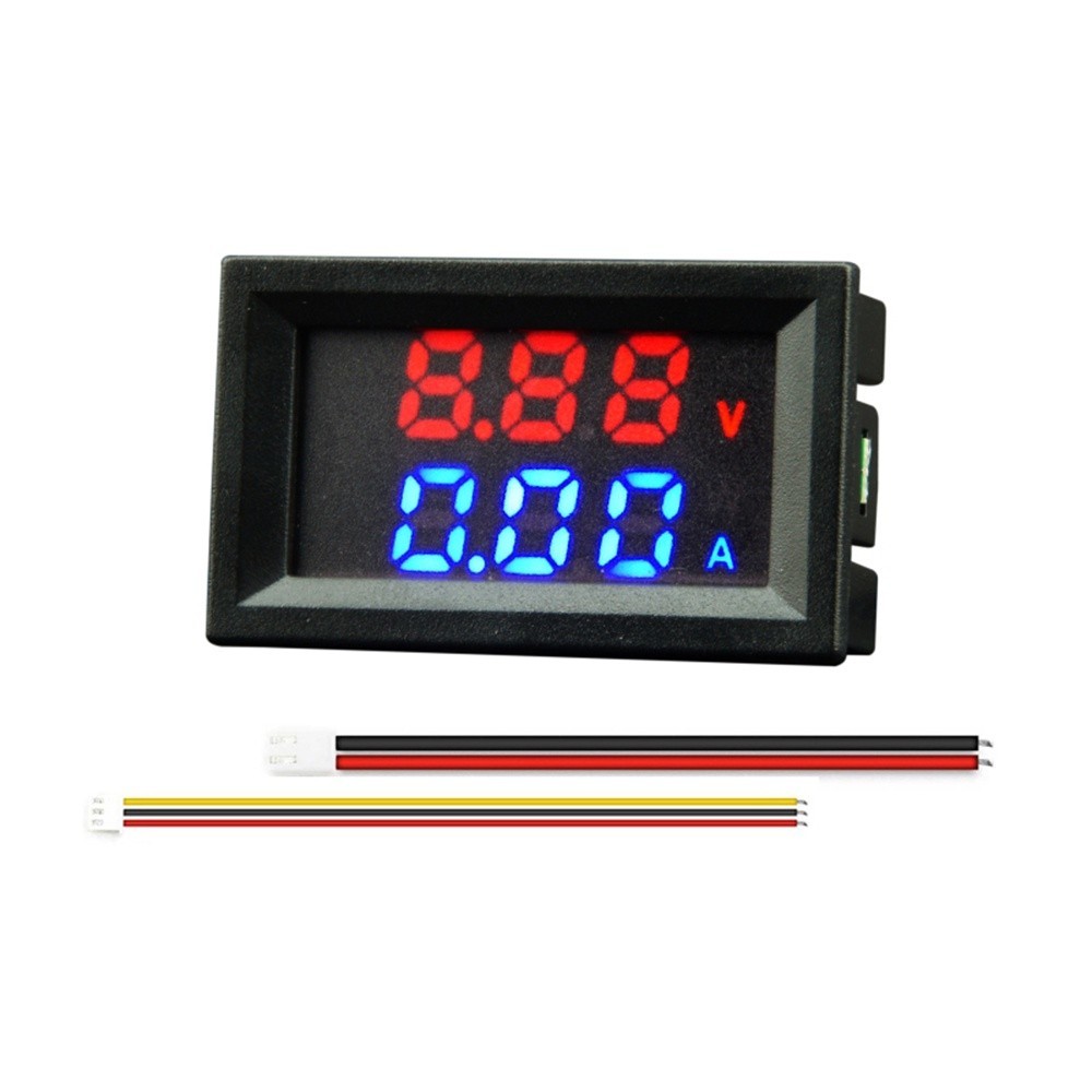 ตัววัดโวลท์ แบบดิจิตอล M430 DC 4-30V 100A LED Digital Display Panel Battery