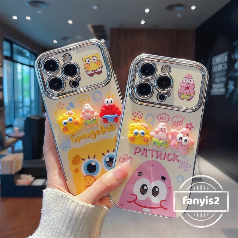 SAMSUNG สําหรับsamsung A15 S24 A05 A05s A54 A14 A34 A04s A25A24 A23 A13 A52s A55 A03s A02s A12 A22 A51 A32 A30s A50s S24 ฝาครอบการ์ตูนขนาดใหญ่S SpongeBobฝาครอบโทรศัพท์