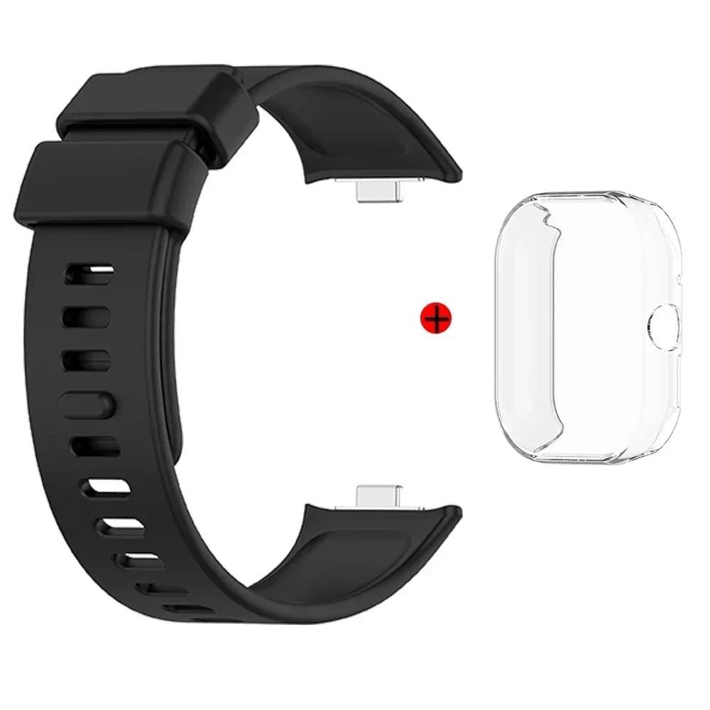 สายนาฬิกา + สําหรับ Xiaomi Redmi Watch 4 สายคล้องคอซิลิโคนสําหรับ Xiaomi Redmi Watch4 Correa สร้อยข้อมือกรณีฝาครอบ