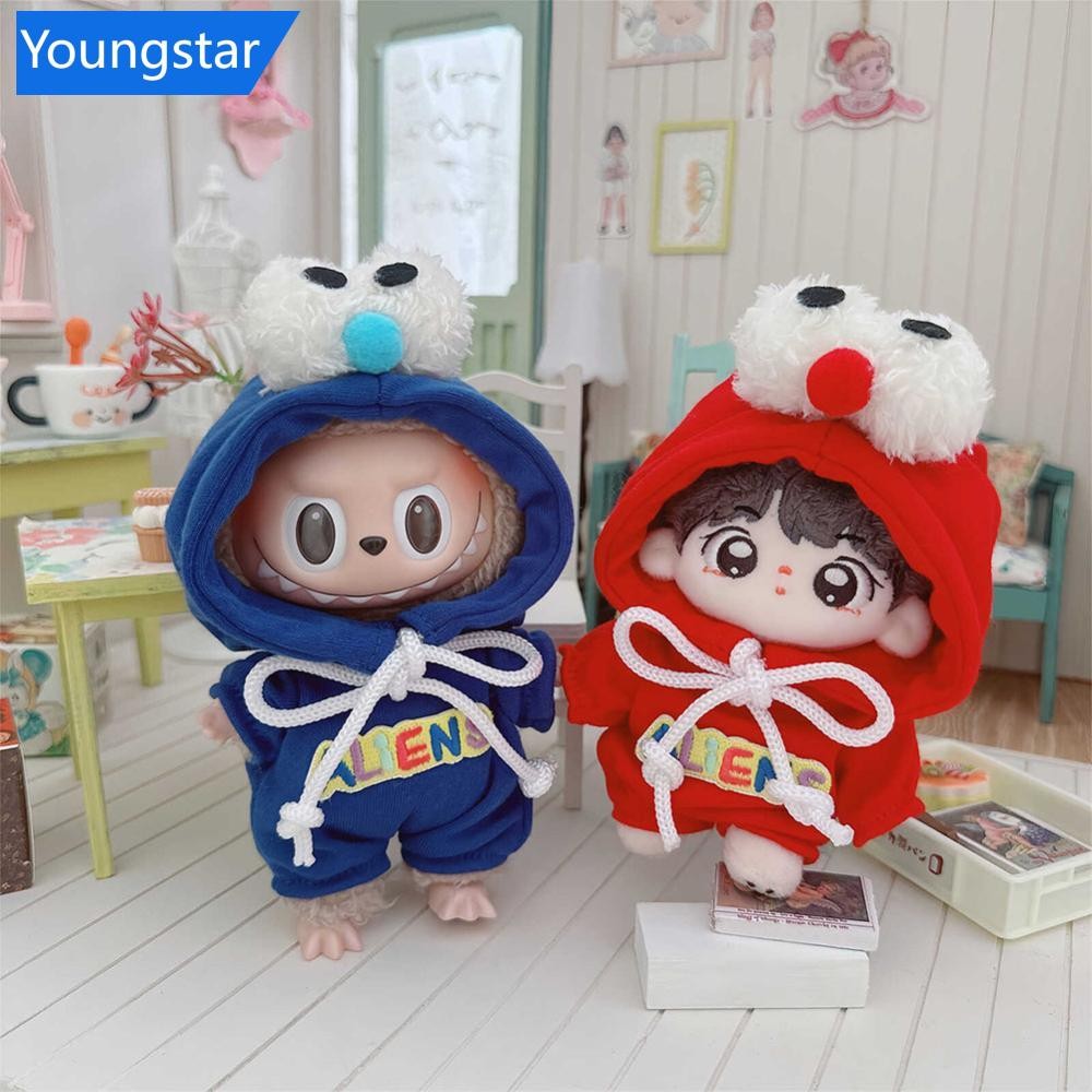 Ys [เสื้อผ้าเท่านั้น] สําหรับ 15 ซม. Labubu เสื้อผ้าตุ๊กตาเสื้อผ้าแฟชั่น Hoodies เสื้อผ้าตุ๊กตาการจับคู่สี Hoodies ตุ๊กตาอุปกรณ์เสริมน่ารักตกแต่งผ้าเล็กๆ C4Y8