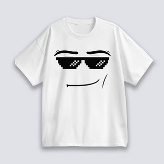 [TOYOO] ใหม่ Unisex เสื้อยืด พิมพ์ลาย Roblox Man Face Game สําหรับผู้ชาย T-shirt เป็นกลาง