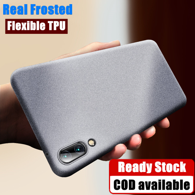 สําหรับ Vivo V11 Pro 1804 1813 จริง Frosted Texture เคสซิลิโคนยืดหยุ่น Anti-scratch Matte Anti-ลายนิ้วมือปกหลัง