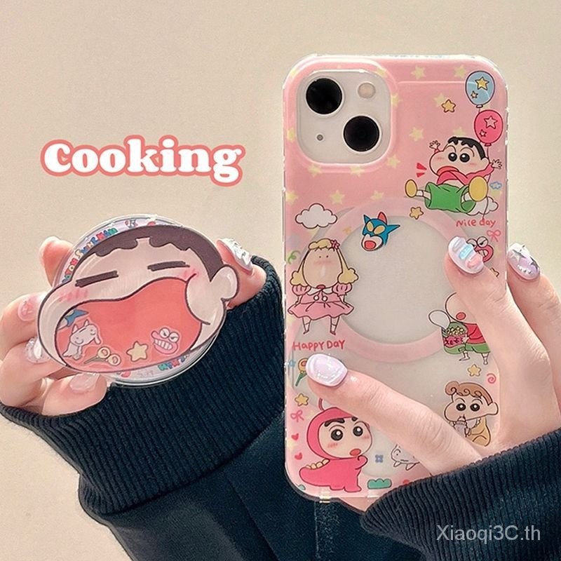 เคสโทรศัพท์สำหรับ iPhone 7 8 x XS XR xsmax 11 12 13 14 15 16 PRO MAX plus บอลลูนชินชินเซ้นส์เคสนิ่มกันกระแทกเคสป้องกันเคสแม่เหล็ก hdl2