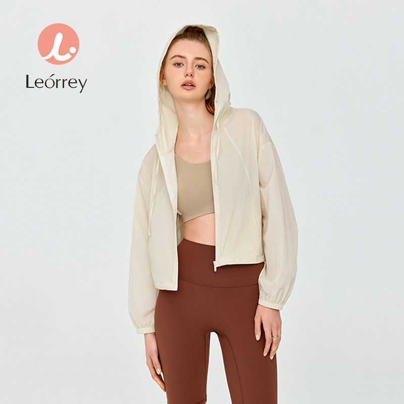 Leorrey-เสื้อผ้ากันแดด เสื้อจักรยานออกกำลังกาย ระบายอากาศและป้องกันรังสียูวี