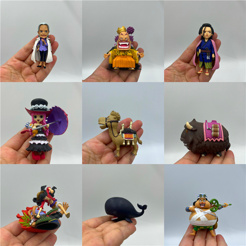 ของแท้จํานวนมาก One Piece WCF Perona Crane Chopper Brook Luffy Ace Empress รุ่น Q รูปเครื่องประดับ