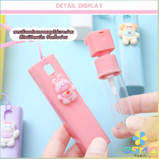 MIC ขวดสเปรย์พกพา ขนาด 10ml ติดตัวการ์ตูนน่ารัก ฉีดพ่นง่าย มีสายคล้องมือ พกพาสะดวก Spray bottle
