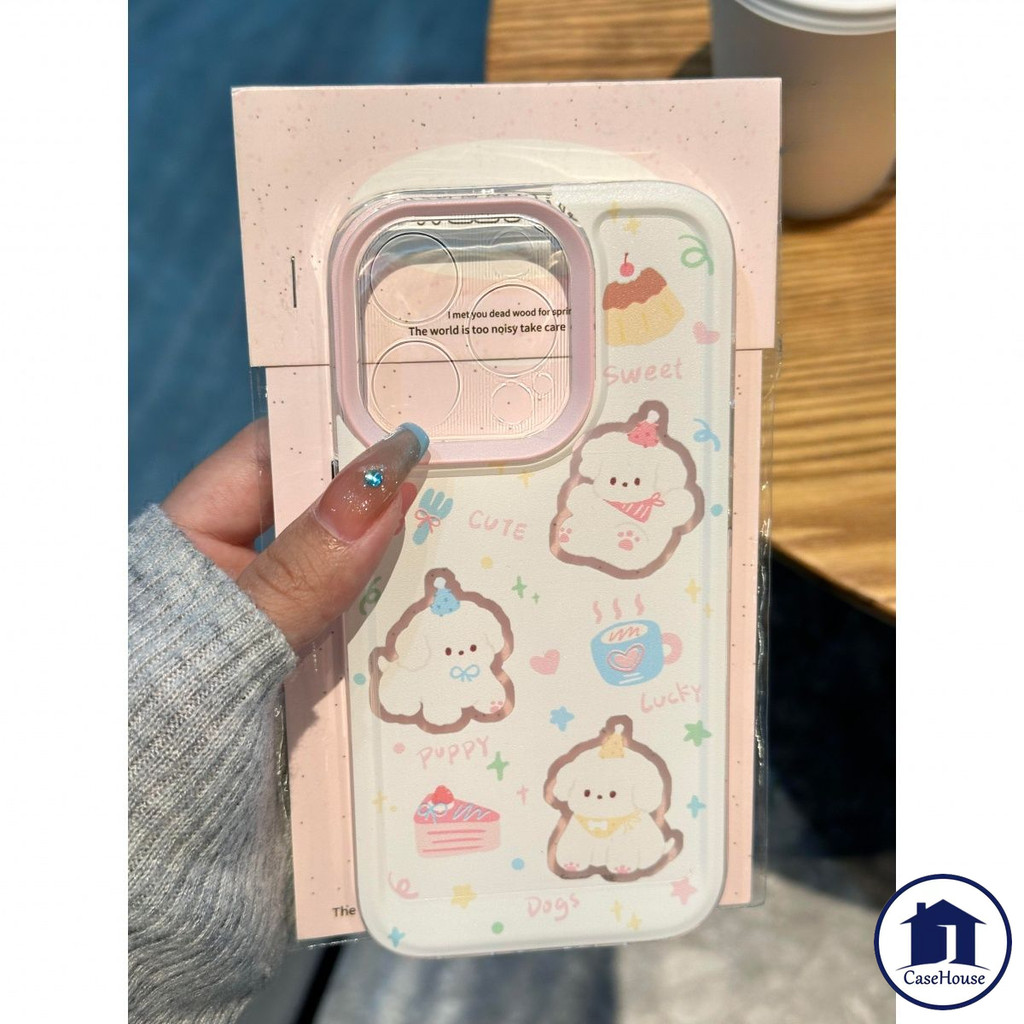 เคสนิ่มลายลูกสุนัขสุดน่ารัก โปร่งใส เข้ากันได้กับ Samsung A06 A54 A14 A55 A05s A05 A24 A03s A15 A23 A53 A34 A52 A12 A32