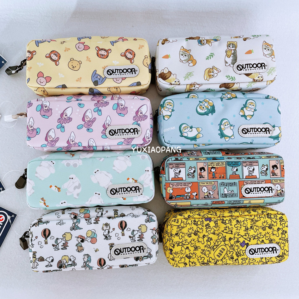 Disney mofusand Snoopy Limited Japan Sun Star Limited OUTDOOR Canvas Zipper Pencil Case