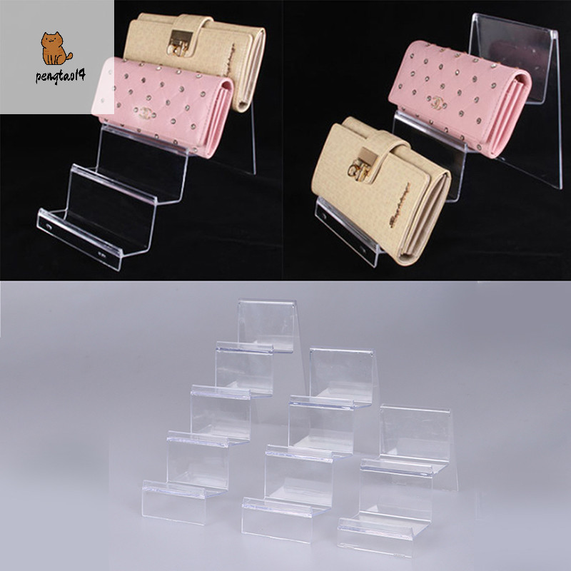 Pengatao14 ชั้นวางจอแสดงผลอะคริลิคโทรศัพท์มือถือกระเป๋าสตางค์ชั้นวางแว่นตา Multilayers ขาตั้งจอแสดงผลใหม่