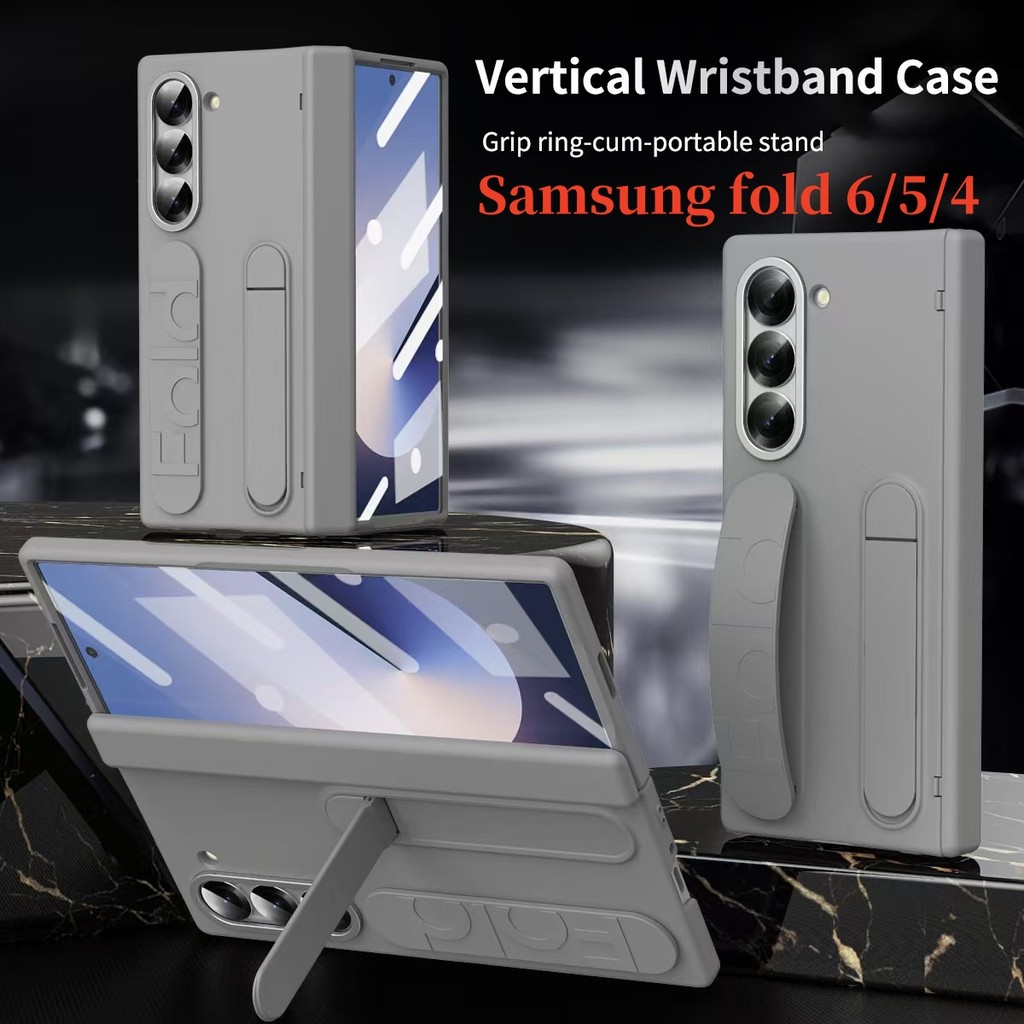 2 in 1 พับบานพับ Funda สําหรับ Samsung Galaxy Z พับ 8 กว้างพับ 8 ultra Galaxy Z Trifold 7 6 4 5 Fold5 5G Fold6 Slim W25 SE กรณีปากกาเลนส์กระจกด้านหน้า