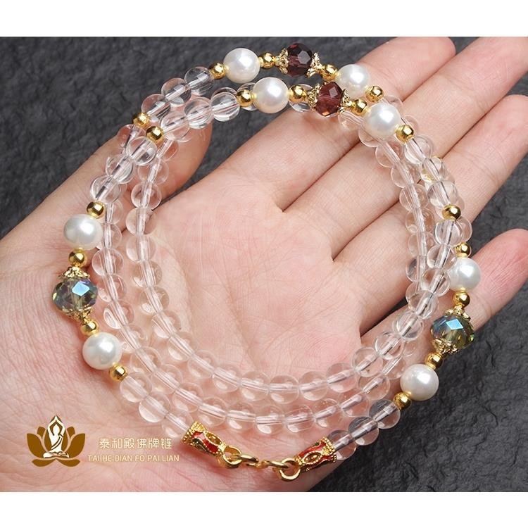 เลียนแบบไข่มุกประเทศไทย Amulet CHAIN คริสตัล Amulet CHAIN ประเทศไทย Amulet เฉพาะ 6 มม.สร้อยคอมุก FPL