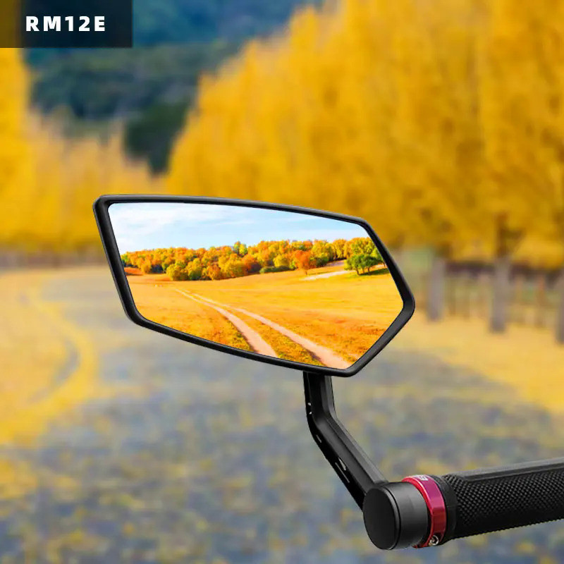 EASYDO Bicycle Mirror Universal WideRange 360° Adjustable Rearview Mirror Electric Scooter Convex Gl