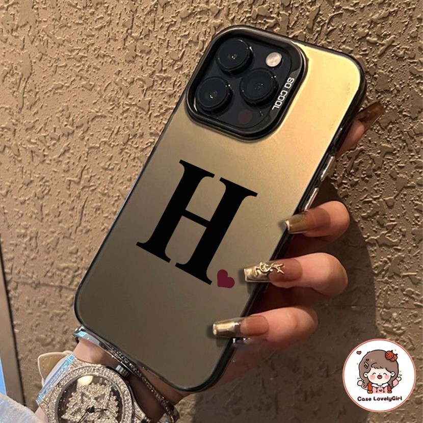 🔥ส่งจากไทย🔥เคส IPhone 16 11 15 14 13 Pro Max XR 13 12 Pro 7 8Plus SE X Xs Max Ins ตัวอักษร H