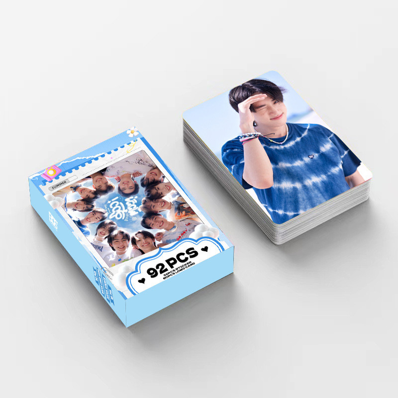 30-124pcs BUS Photocards เพราะคุณ I Shine Laser Hologram Lomo Card marckris ทองแดง AA pultchai your heart peemwasu alanpol nex jung สติกเกอร์โฮโลแกรมโปสการ์ด
