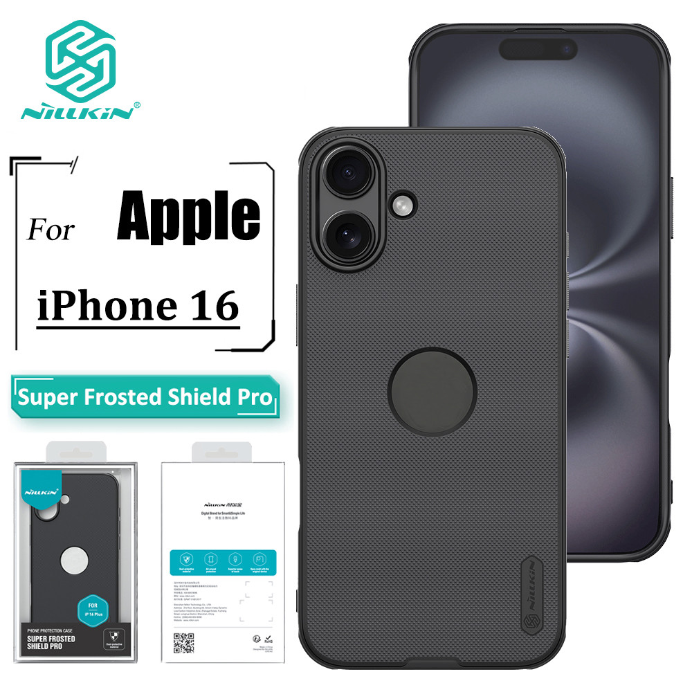 Nillkin Super Frosted Shield Pro Case สําหรับ iPhone 16 เคสโทรศัพท์ Ultra Thin Matte TPU + PC Anti ลายนิ้วมือกันกระแทกฝาหลัง