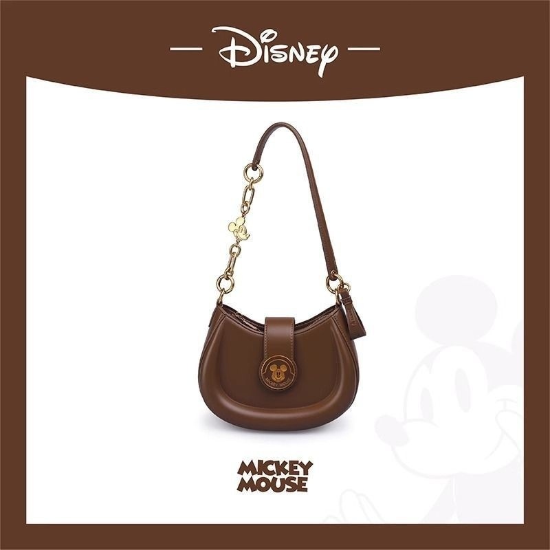 Disney New Style Minnie Saddle BAG donut underarm Crossbody European American TREND Crossbody Shoulder Bag