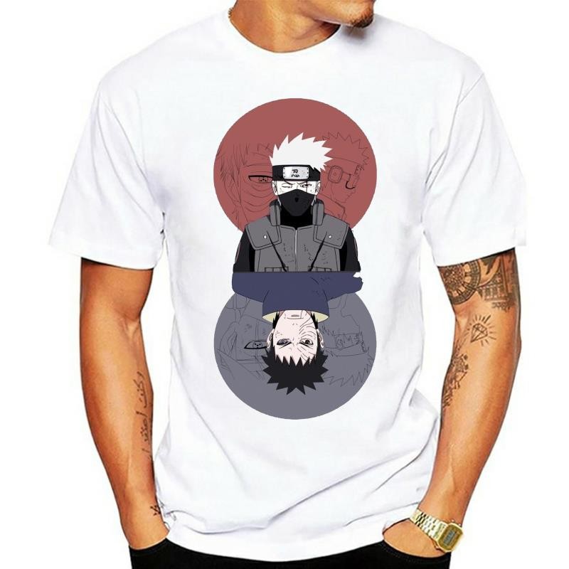 Kakashi Hatake Sharingan Kakashi เสื้อยืด T เสื้อ O-Neck Tops Breathable