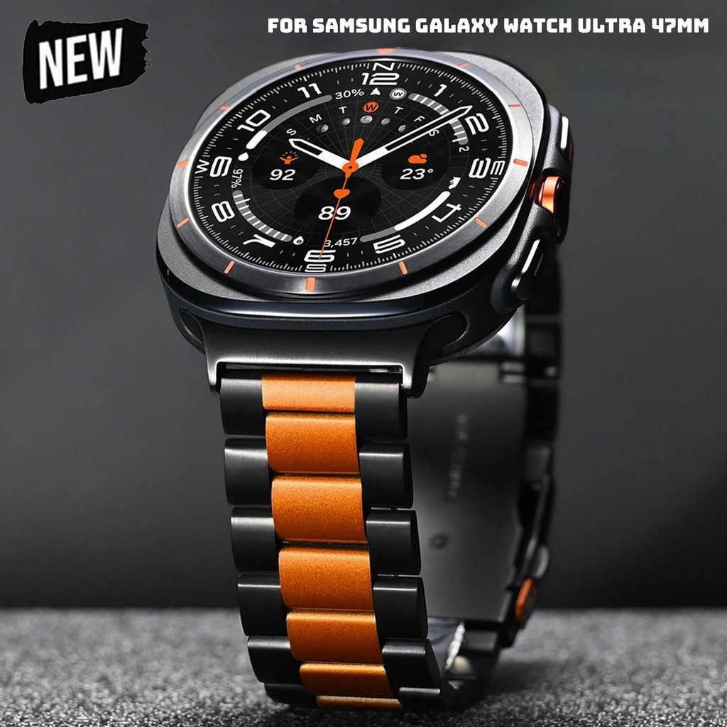 ไทเทเนียม ULTRA สําหรับ SAMSUNG GALAXY นาฬิกา 7 ULTRA 47 มม.สําหรับ SAMSUNG ULTRA GALAXY 47 หรูหรากีฬาธุรกิจผู้ชายสร้อยข้อมือ