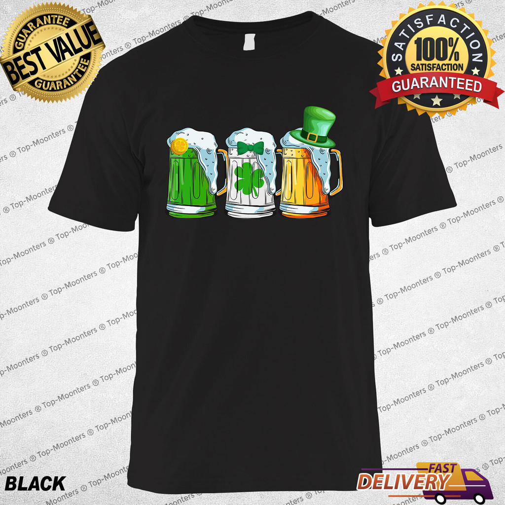 Irish Leprechaun Beer Ireland Flag Happy St PatrickS Day เสื้อยืดพิเศษ