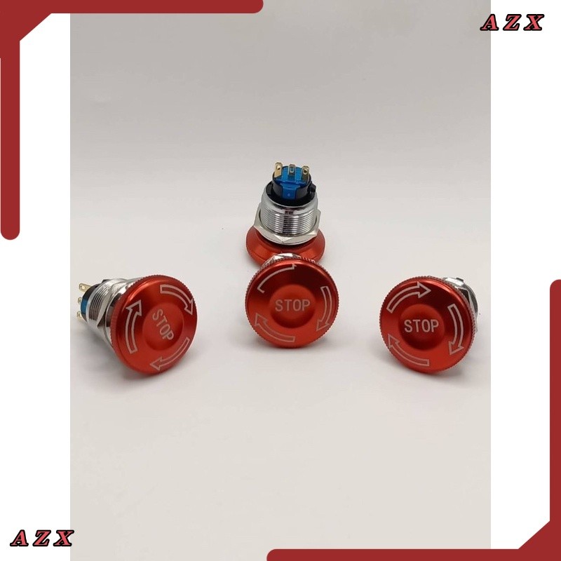 งานยา Emergency Switch สแตนเลส 22mm กดล็อก บิดปล่อย 3ขา รูปที่ 2