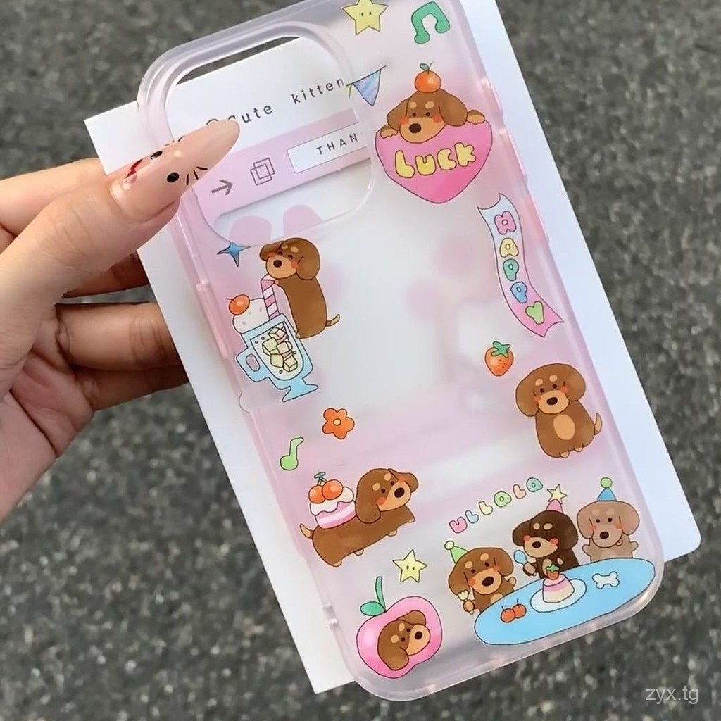 เคสโทรศัพท์สำหรับงานปาร์ตี้สุนัขสำหรับแอปเปิ้ล15pro 14PROMAX ยางนุ่ม13P รุ่นใหม่12น้ำ78P ยางนุ่ม