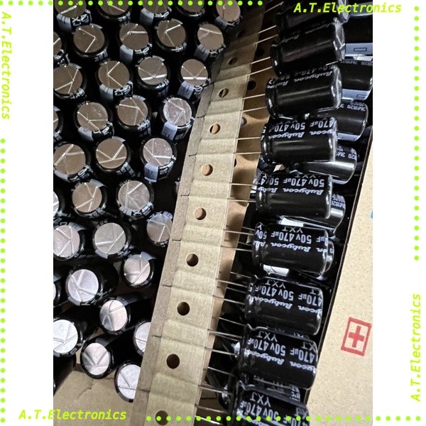 แพ็ค5ตัว 470uf 6.3v 16v 25v 35v 50v 63vอลูมิเนียม Electrolytic Capacitor