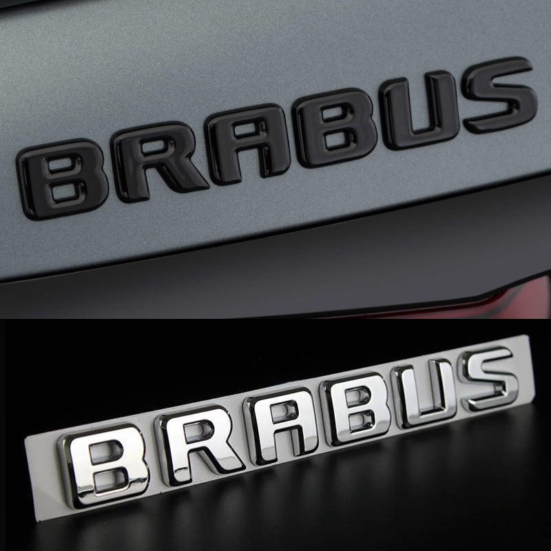 Benz SMRAT Car Logo Sticker Rear BRABUS Letter Sticker
