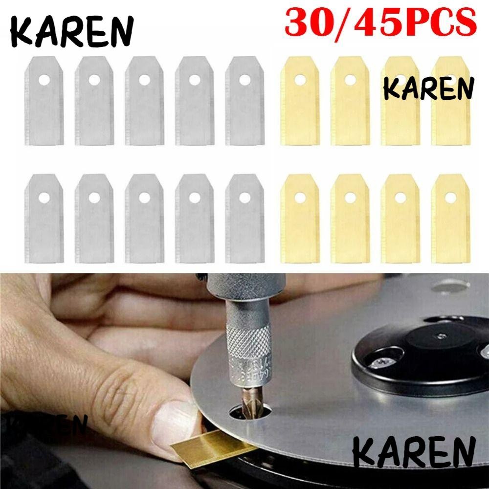 Karen 30/45PCS Trimmer Blade, สวน 35*18*0.75 มม.เครื่องตัดหญ้าชุดใบมีดตัด, Courtyard Grass เปลี่ยนอุ