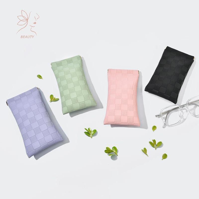 [maybeauty] กระเป๋าเก็บแว่นตาแบบพกพาหนัง PU al แว่นตากันแดดที่ใส่แว่นตากันแดดแบบสบายๆในครัวเรือน {TH}