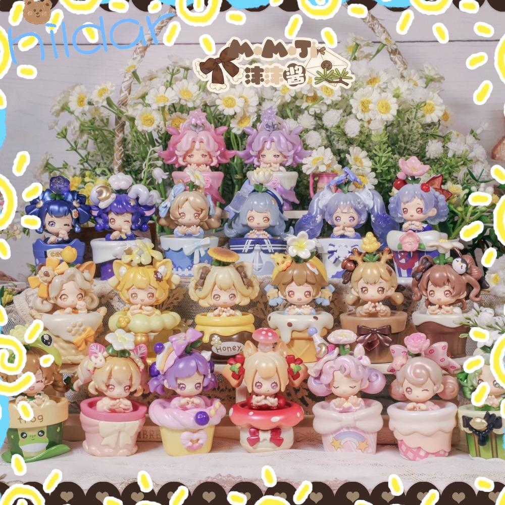 Hildar กล่อง 16 ชิ้น, กล่อง Momo Sweet Emilya, Mini Miracle Gardens Series เครื่องประดับของขวัญของเล่นสะสม