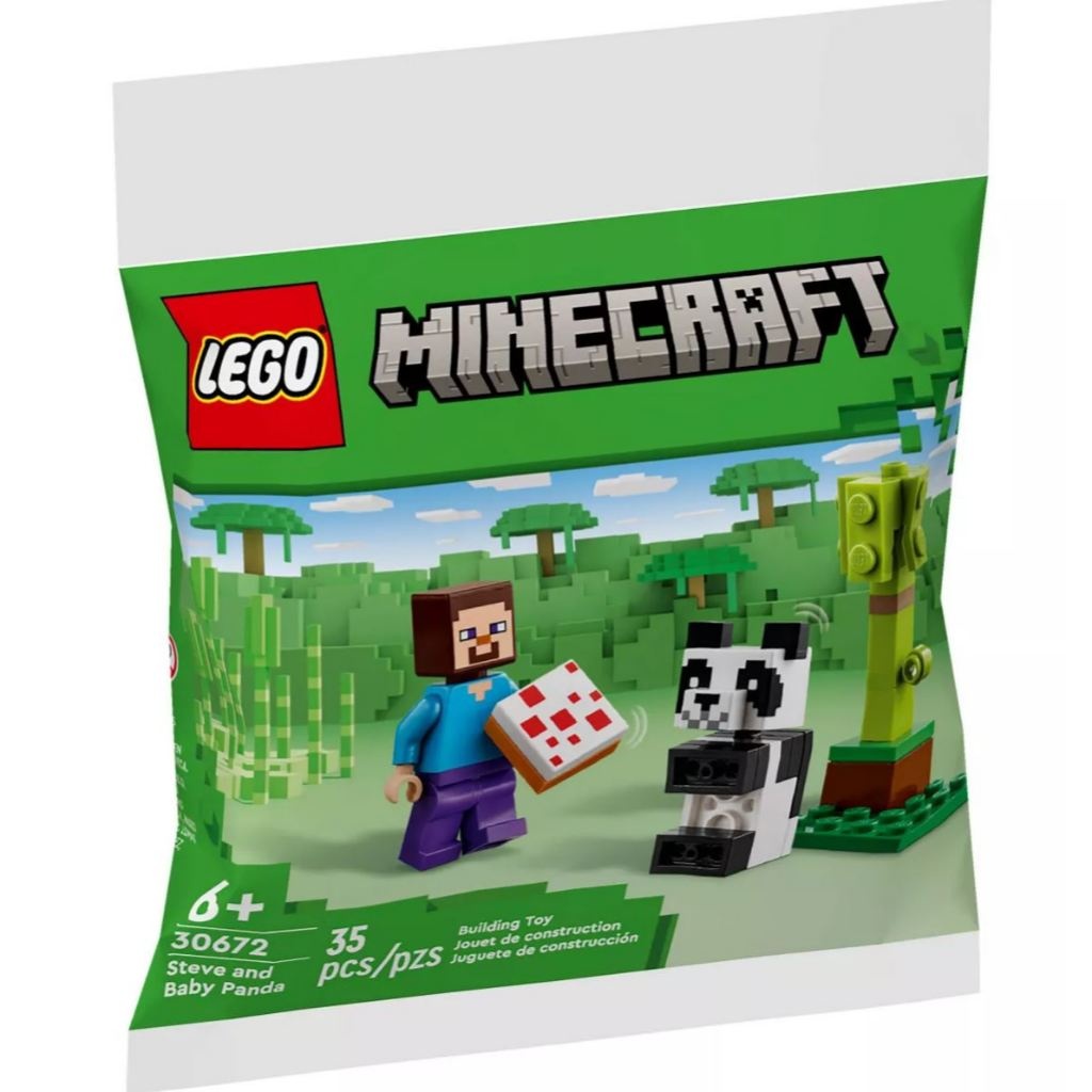 LEGO® Minecraft® 30672 Steve and Baby Panda polybag