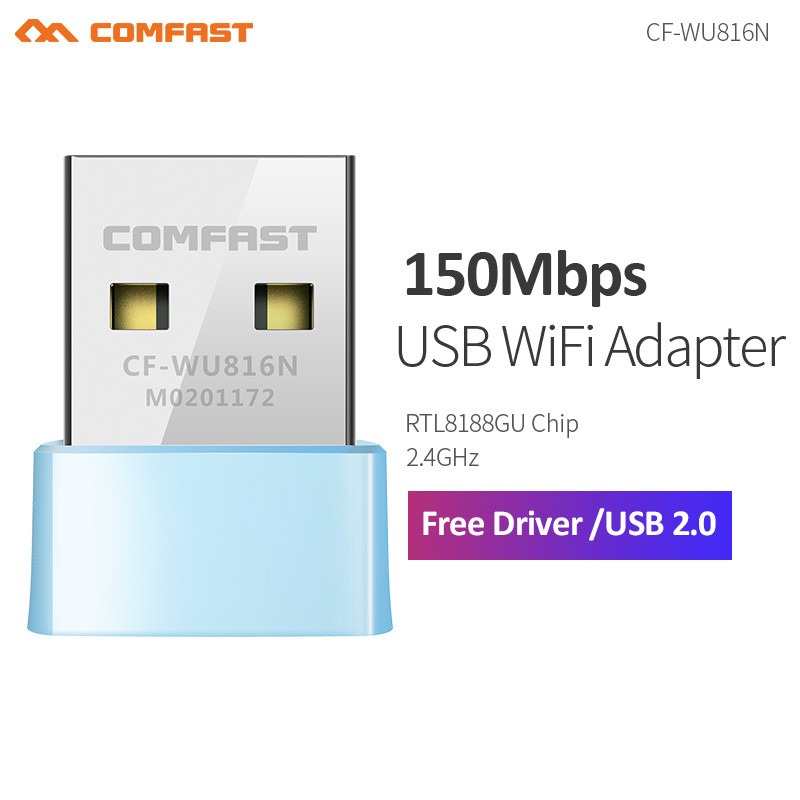 Cf-Wu816N อะแดปเตอร์การ์ดเครือข่าย Wifi Free Drive ไร้สาย Usb 150Mbps 2.4Ghz 802.11N สําหรับ Win7 8 10 11