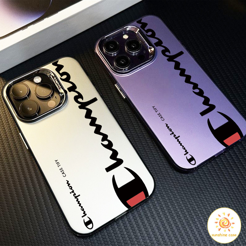 เคสโทรศัพท์โลหะสีแบรนด์ Victory อันทันสมัย ไอโฟน11 For iPhone12 13 14 15 16 Pro MAX X XS XR 7 8Plusเคสโทรศัพท์