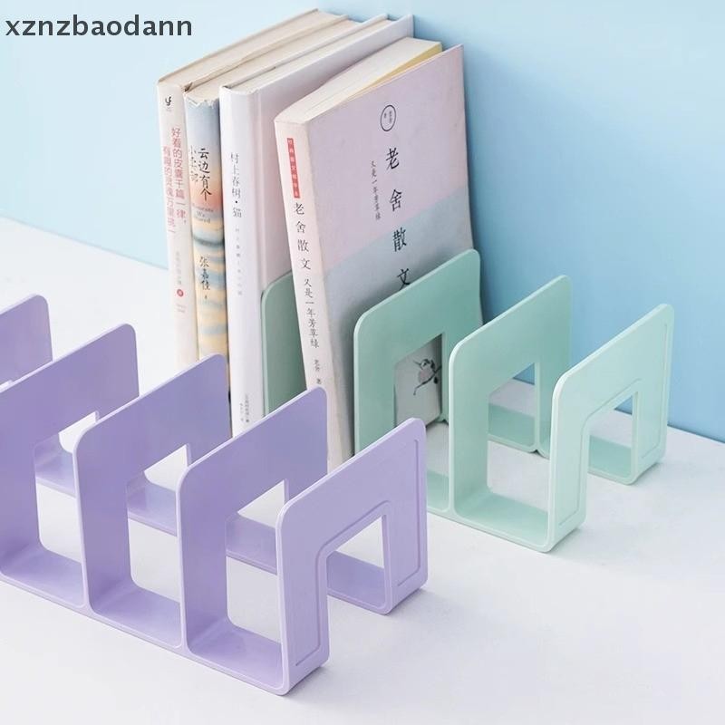 [XZNZVV] 4 ตาราง Bookends ขาตั้งชั้นวางหนังสือเดสก์ท็อปตกแต่งชั้นเก็บ Bookend ผู้ถือหนังสือโรงเรียนเครื่องเขียน Office Desktop แฟ้ม Organizer IKFG