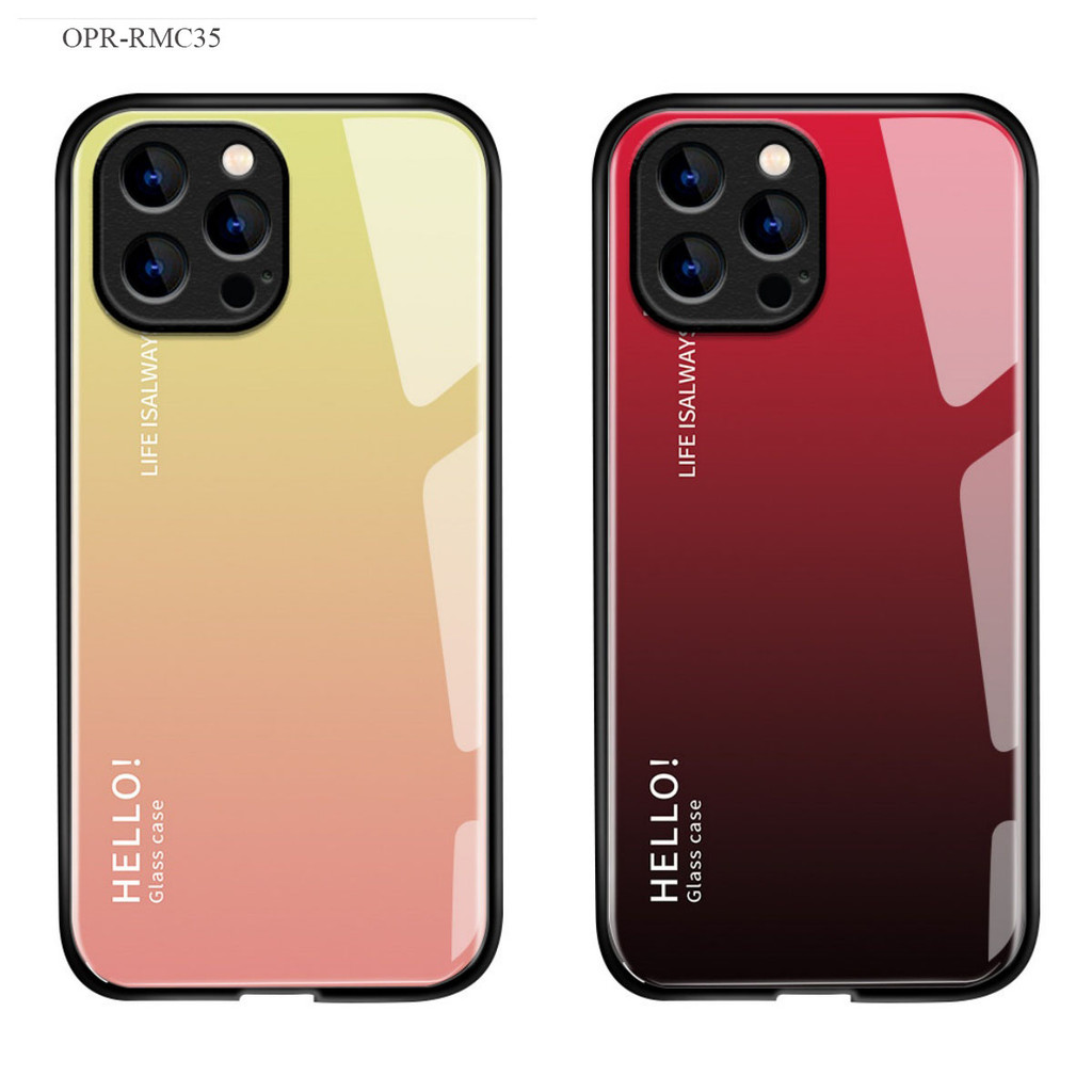 Realme 8 7 C35 C2 Pro 5G เคสเรียวมี Hard Glass Case