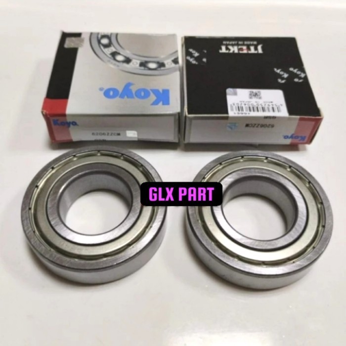 BEARING 6206 ZZ KOYO IRON CAP
มิติ 30x62x16MM