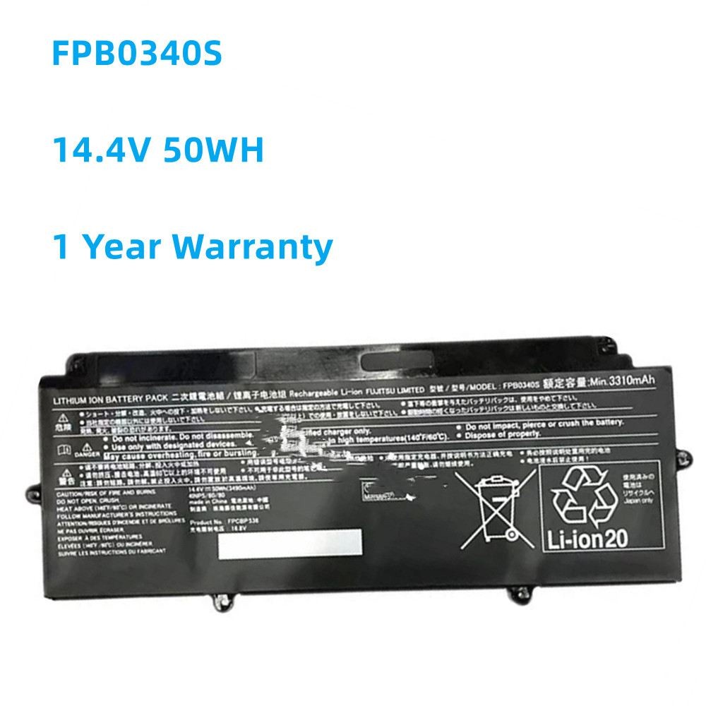 New 14.4V 50WH 3310mAh FPB0340S FPCBP536 Battery Apply to Fujitsu LifeBook U937 U938 U939 U939X CP73