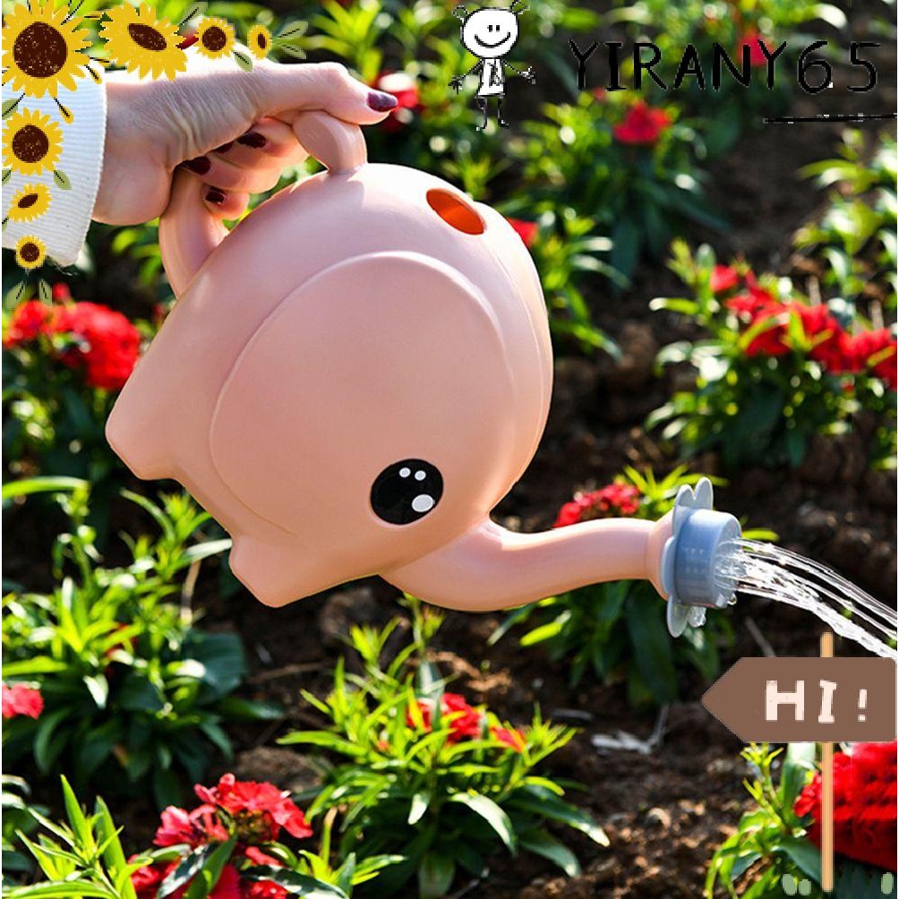 YIRAN 2500ml การทําสวนเด็กพลาสติกชลประทานพืชสปริงเกลอร์บ้านช้าง