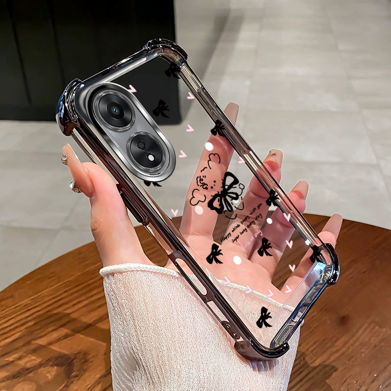 สําหรับ OPPO Reno 8T 4G 5G เคสโทรศัพท์ TPU 2025 กันกระแทกการออกแบบใหม่รักโบว์อุปกรณ์เสริมฝาครอบ SZ26