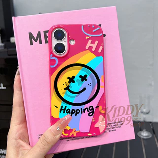 🌷KIDDY🌷เคสไอโฟน11 12 13 14 15 16 17 Pro Max Matte Cartoon การ์ตูน hard Case For iPhone 7 8 16 15 PLUS X/XS XR XSMAX