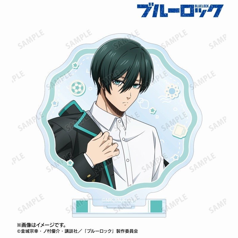 BLUE LOCK แผ่นตกแต่งโต๊ะกิจวัตรยามเช้ายืน Shidou Ryusei คอลเลกชันเครื่องประดับ Hiori You ตุ๊กตาอะคริลิค Mikage Reo รุ่น - รูปที่ 2