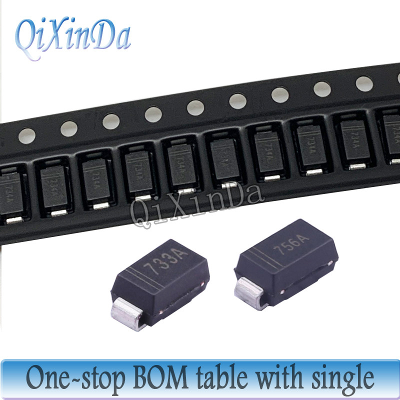 50PCS 1W SMD Zener Diode  3.3V 3.6V  4.7V 5.1V 5.6V 6.2V  8.2V 9.1V  11V 15V 18V 20V 24V 30V SMA 1SM