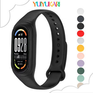 กรณีซิลิโคนสายรัดสำหรับ for Xiaomi Mi Band 10 9 8 กีฬายางวงครอบคลุมหน้าจอ อุปกรณ์เสริมสำหรับ for Mi Band 10/9/8 NFC