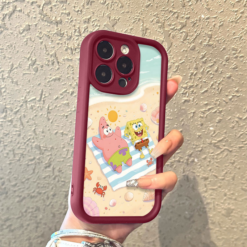 HP SS0345 Spongebob และ patrick สําหรับ oppo A3X A3 A3s A16 A18 A38 A60 A54 A5s A15 A17 A17k A53 A57