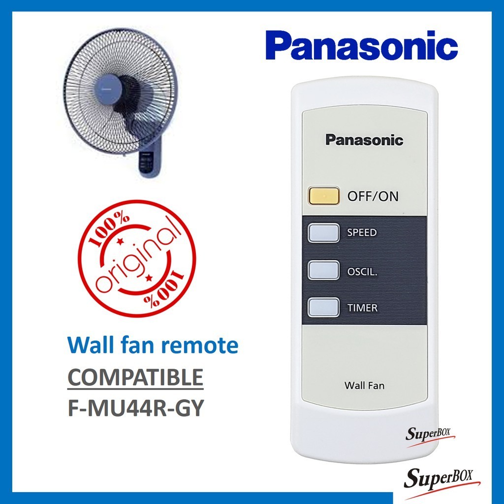 Panasonic * * พัดลมติดผนังรีโมทคอนโทรลสําหรับ F-MU44R-GY