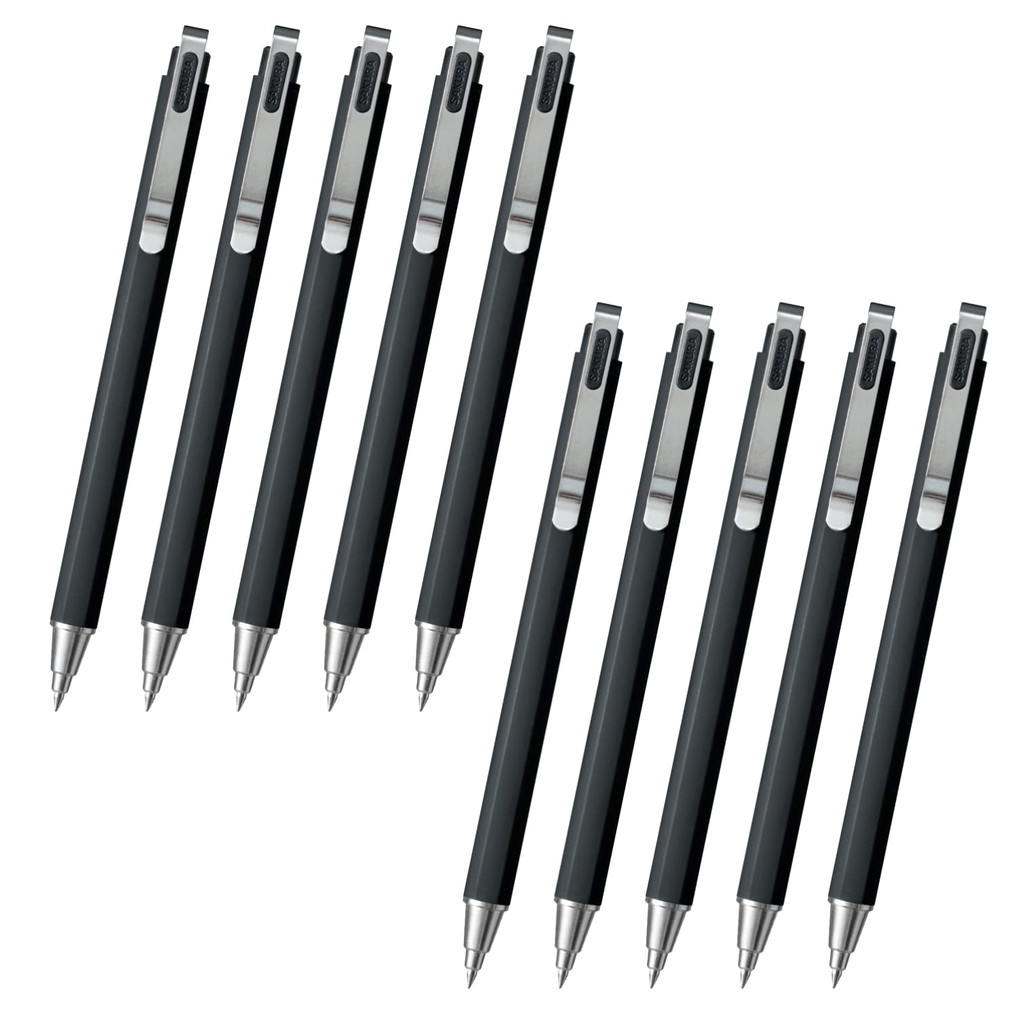 [ส่งตรงจากประเทศญี่ปุ่น]ซากุระเคลปปัส หมึกเจล ปากกา บอลเซ็น iD พลัส ปีกสีดำ 0.5 มม. 10 ด้าม GBR355#4