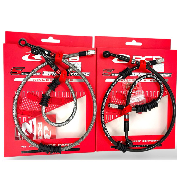 NVX155 V2 ABS / NVX V2 ABS [ 1SET 2PCS ] S-SERIES S SERIES RCB TEFLON BRAKE HOSE / HO BREK [ 540MM +