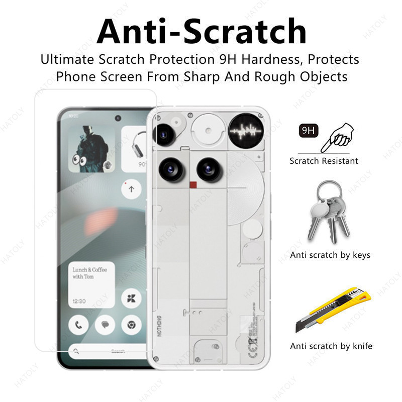 สําหรับ Nothing Phone (3) กระจกป้องกันหน้าจอสําหรับโทรศัพท์ Nothing 3 HD Clear ฟิล์มป้องกันกล้องสําห