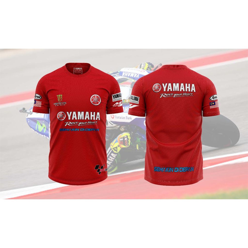 เสื้อยืดธีม Yamaha GP แบบคลาสสิก ระบายอากาศได้สบาย